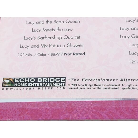 The Lucy Show Pink Tin Lunch Box New Sealed Included 2 DVD Lucille Ball 2009 - Picture 8 of 14